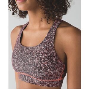 Lululemon Energy Bra (H2O) Swim Top Sports Bra Coral